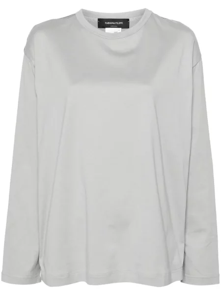 Tricou Fabiana Filippi lung gri