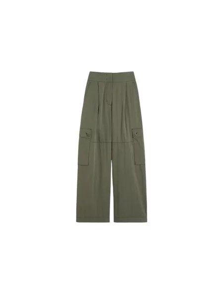 Spodnie cargo Weekend Max Mara zielone