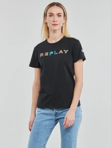 Tričko Replay čierna