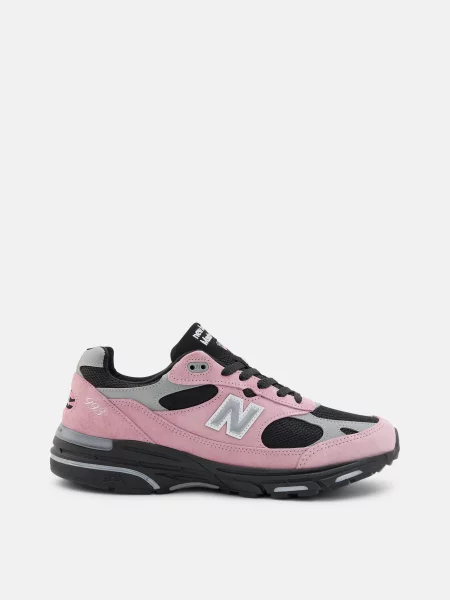Повседневные кроссовки New Balance с сеткой в сеточку розовые