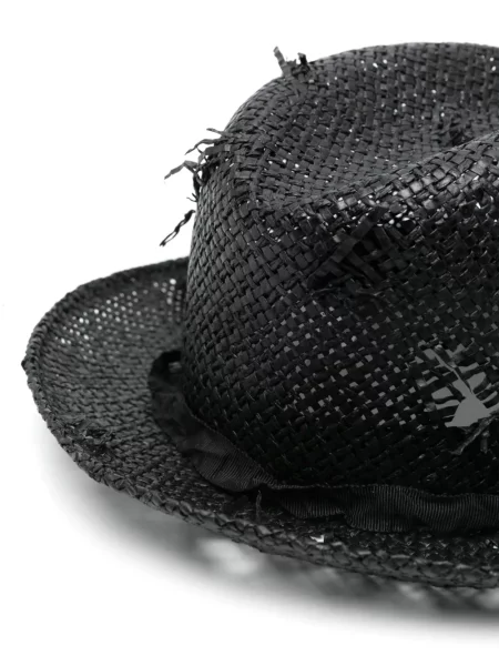 Căciulă Yohji Yamamoto zdrențuiți negru