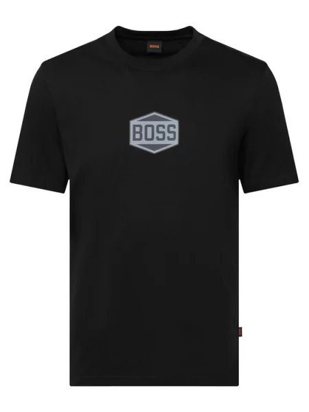 BOSS Marškinėliai Logo juoda