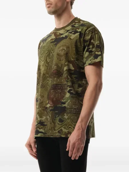Majica Givenchy s printom s camo uzorkom zelena