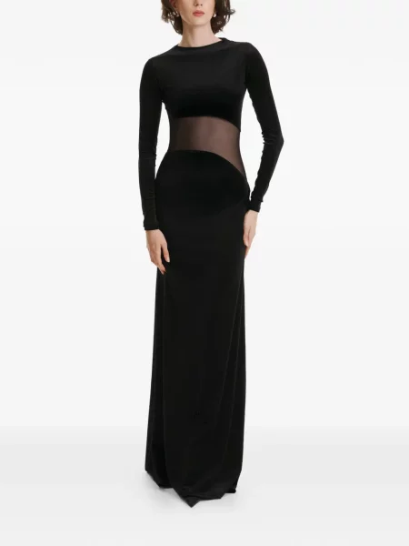 Rochie maxi 2310 Studio lungă de costum negru
