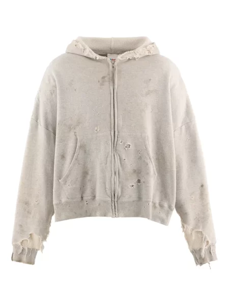 Pulover Saint Mxxxxxx rupți cu glugă gri