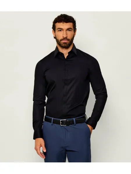 Calvin Klein Cămașă | Extra slim fit | stretch negru