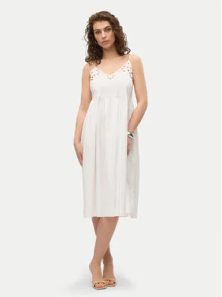 Vero Moda Letní šaty Vera bílá