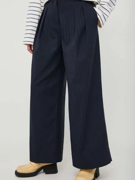 Штани Lovechild широке висока посадка синій