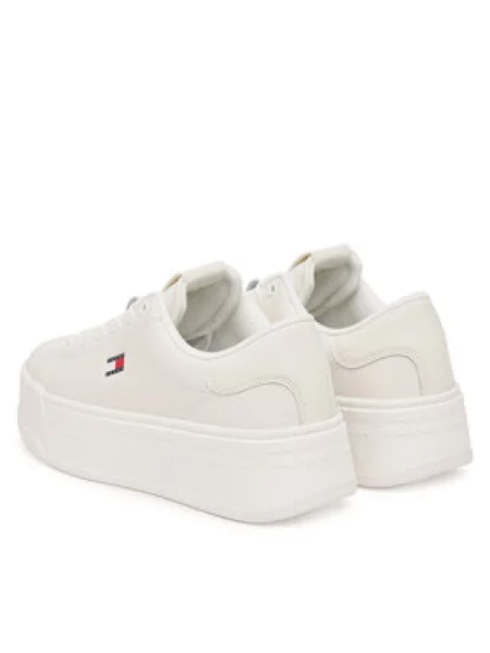 Tommy Jeans Nizke superge mornarska / živo rdeča bela