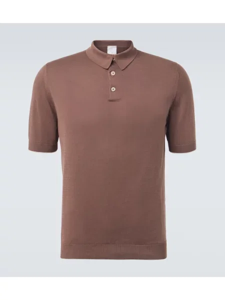 Tricou polo Eleventy maro