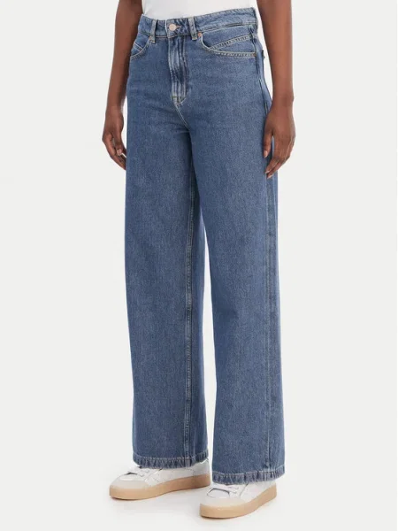 BOSS Farmer Marlene Wide Leg kék