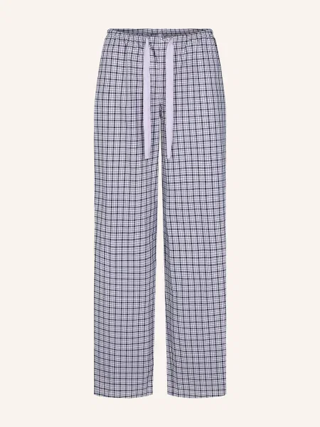 Skims Spací Kalhoty Cotton Poplin Sleep mica navy check námořnictvo