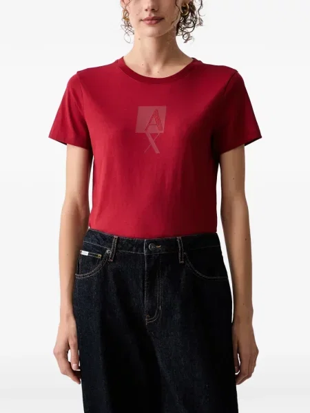 Tricou Armani Exchange cu autograf roșu