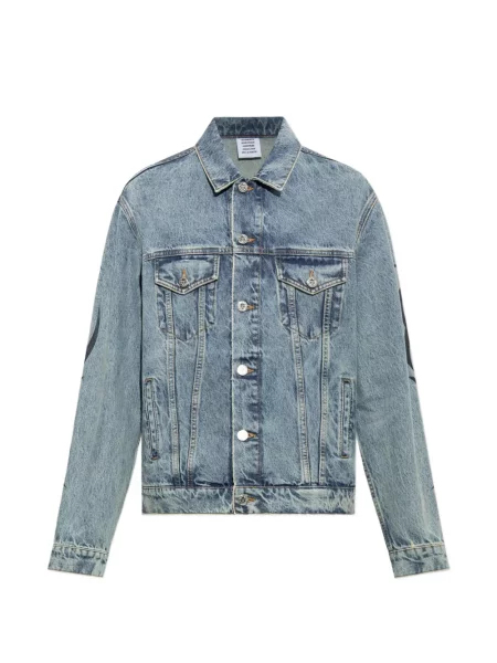 Geacă de blugi Vetements cu imagine albastru
