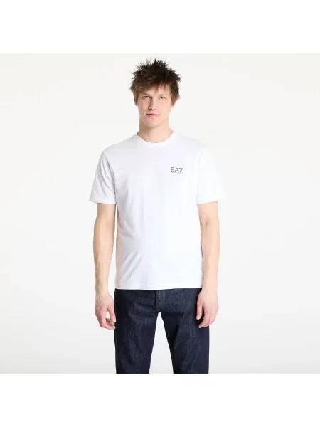 Тениска Emporio Armani Train Logo Series M Tee Ss White/ Black S бяло
