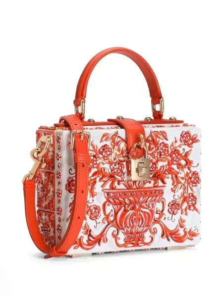 Φλοράλ τσάντα shopper Dolce & Gabbana λευκό