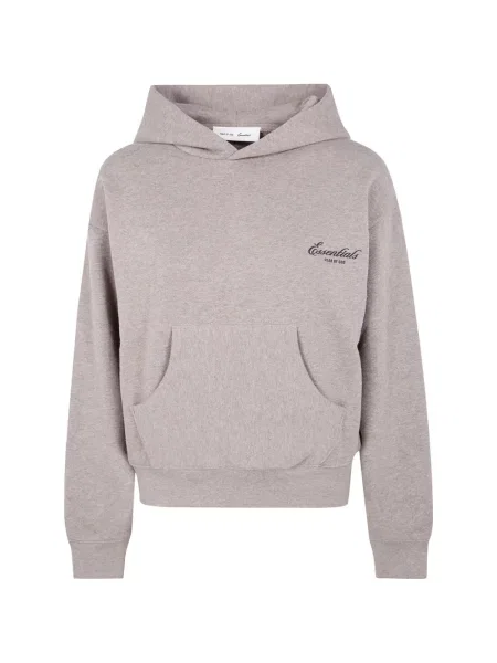 Hanorac cu glugă Fear Of God Essentials cu autograf maro