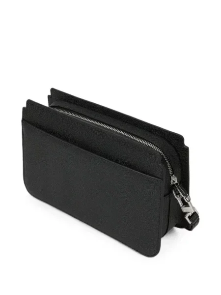 Кожена чанта Karl Lagerfeld K/Autograph с автограф черно