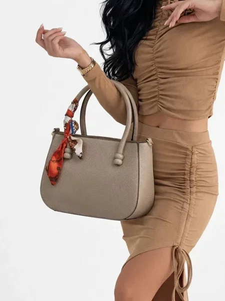 Geantă Resti din piele gri