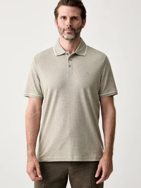 Tricou polo Michael Kors gri