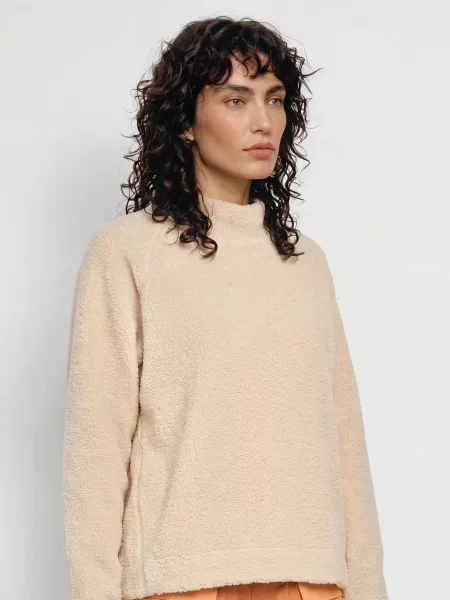 Patagonia Fleecová Mikina Reclaimed béžová