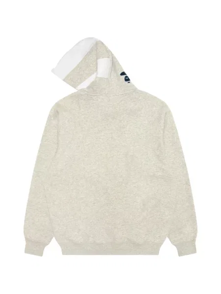 Hoodie Aape By *a Bathing Ape® με αυτόγραφο με κορδόνι γκρι