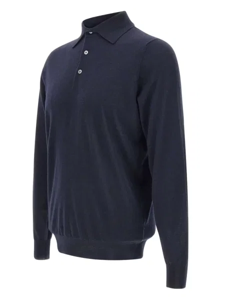 Μακρύς polo Filippo De Laurentiis μπλε