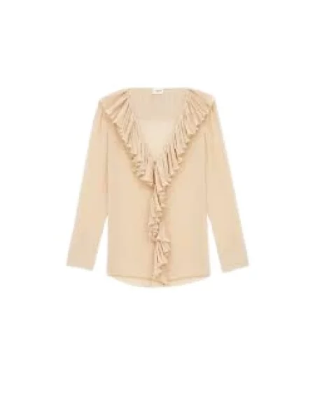 Bluzka Saint Laurent beżowa