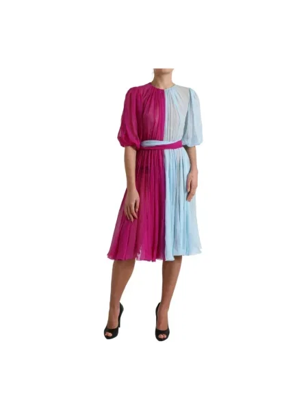 Sukienka midi Dolce And Gabbana różowa