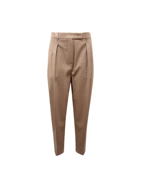 Spodnie Max Mara wełniane beżowe