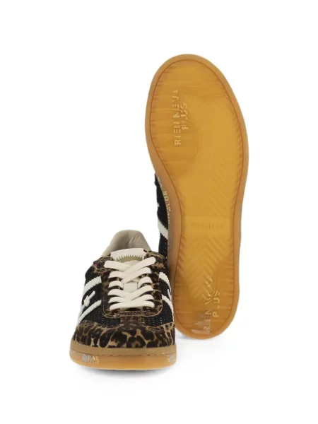 Sneakerși Premiata cu imagine cu model leopard negru