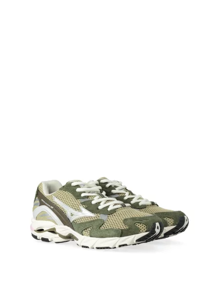 Sneakersy Mizuno z kamieniami skórzane szare