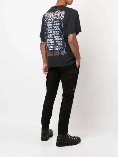 Marškinėliai Dsquared2 apvaliu kaklu pilka