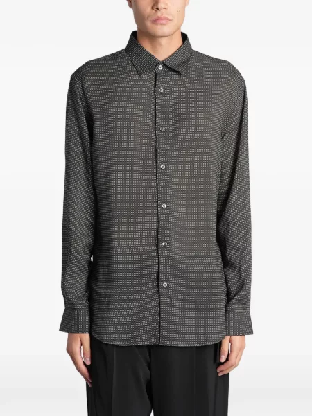 Lung cămașă Emporio Armani negru