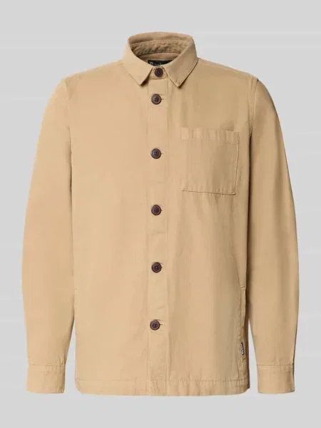 Kurtka koszulowa o kroju regular fit z czystej bawełny Barbour beżowa