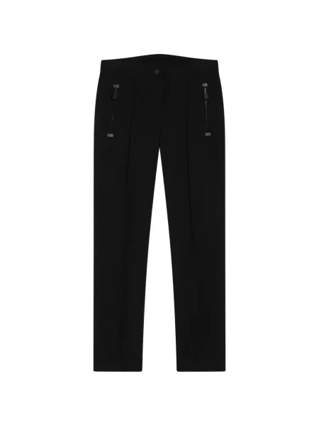 Pantaloni de schi Moncler Grenoble cu autograf negru
