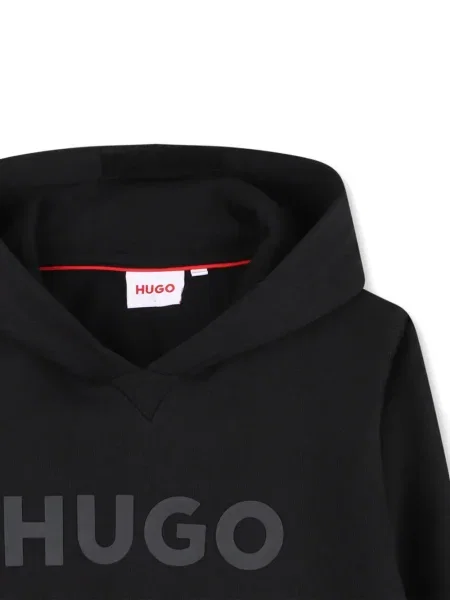 Bluza z kapturem dziecięca Hugo czarna