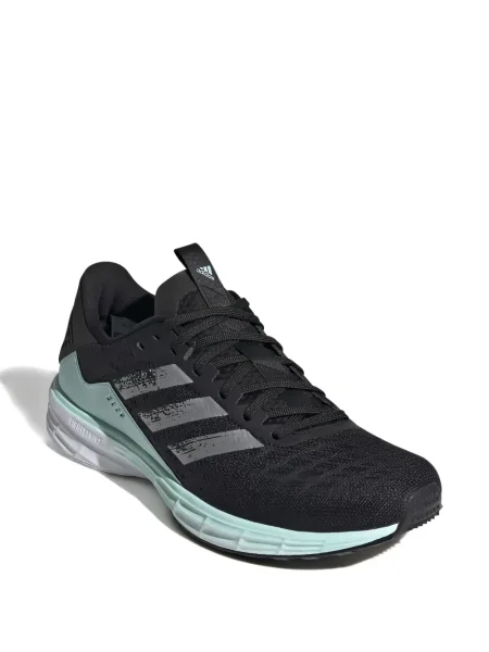 Top Adidas alergare cu decolteu în V alb