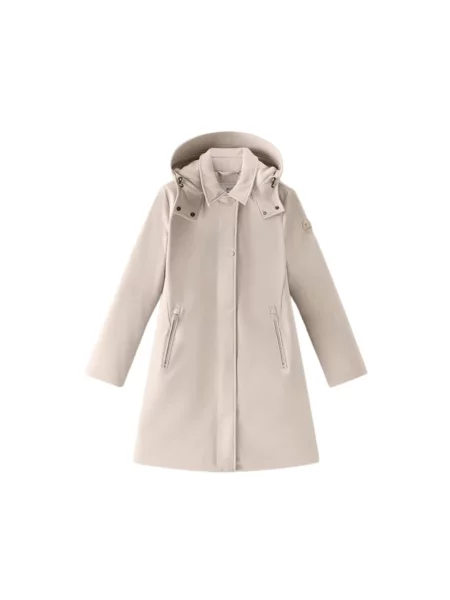 Kurtka Woolrich softshell beżowa