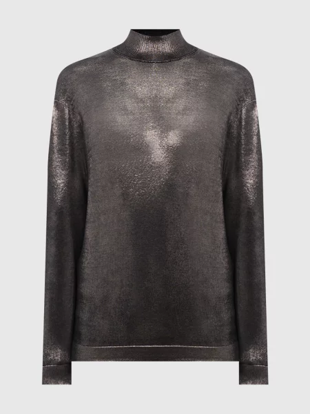 Сріблястий гольф із шовку Tom Ford