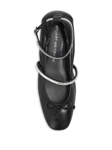 Δερμάτινος μπαλαρίνες Stuart Weitzman μαύρο