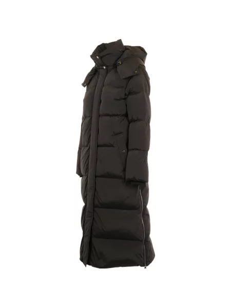 Palton Woolrich cu glugă negru