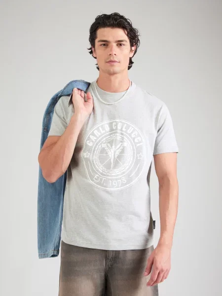 Carlo Colucci Tricou gri alb
