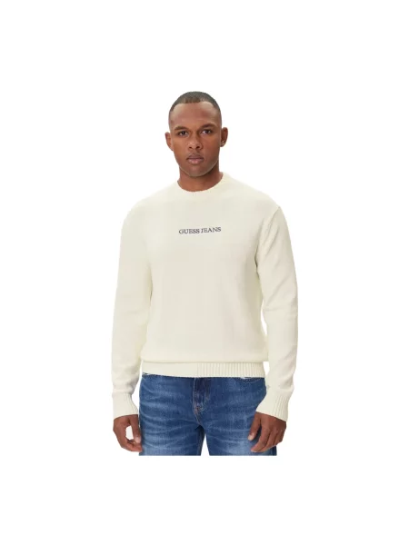Guess Jeans sweter beżowy