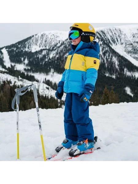 Gyermek sí kabát LEGO Lwjaz kék. Méret: kék