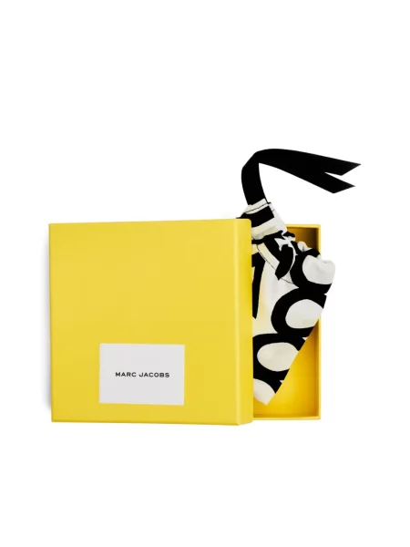Cercei Marc Jacobs cu motiv cu inimi argintiu