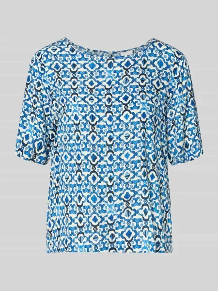 Bluzka z z rękawem o dł. model MARRAKECH' Ichi niebieska
