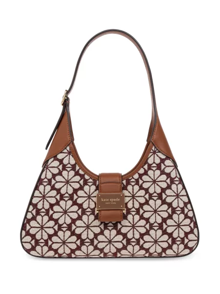 Geantă Kate Spade cu model floral din jacard roșu