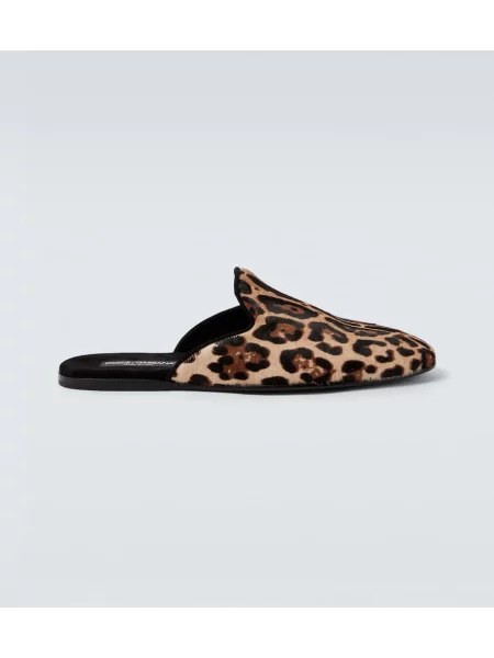 Mules Dolce&gabbana s potiskom z leopardjim vzorcem
