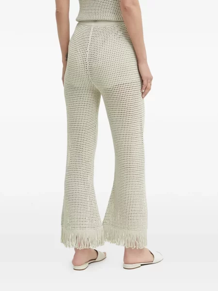 Pantaloni Sisley cu franjuri
